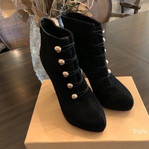 Christian Louboutin Suede Booties with Box! FREE SHIPPING!!